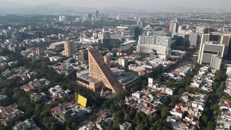 aerial panoramic view of the polanco district in cdmx