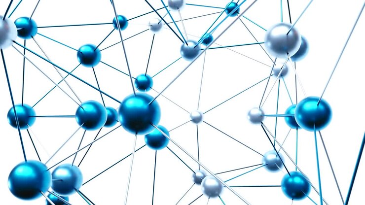 4K Futuristic Molecular Structure.