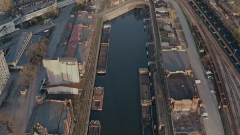 abandoned industrial canal port