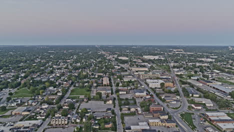 indianapolis indiana aerial tilt up reveal of holy cross and arsenal heights - 6k footage - august 2020