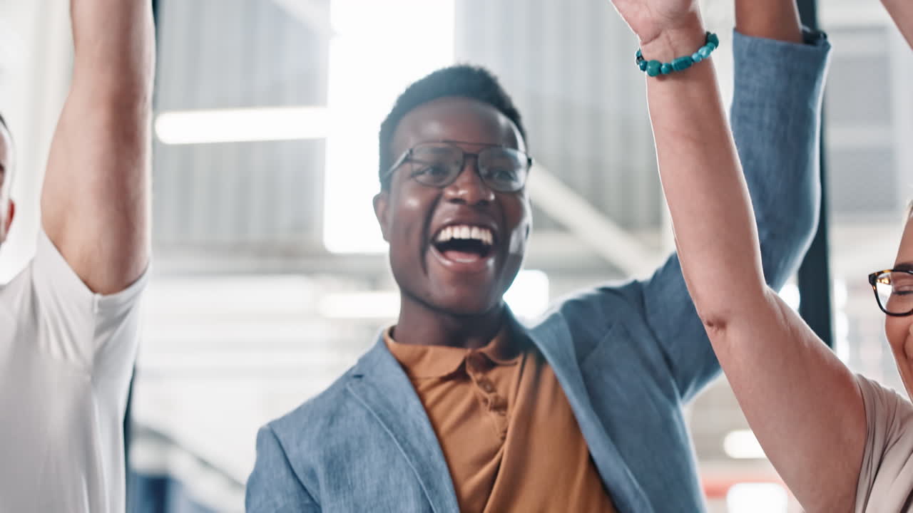 Business people, hands together