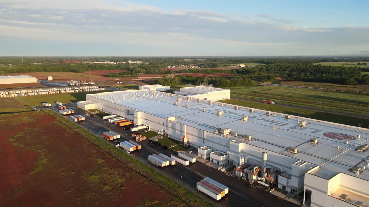 sobrevuelo de la planta de lg electronics en clarksville, tennessee