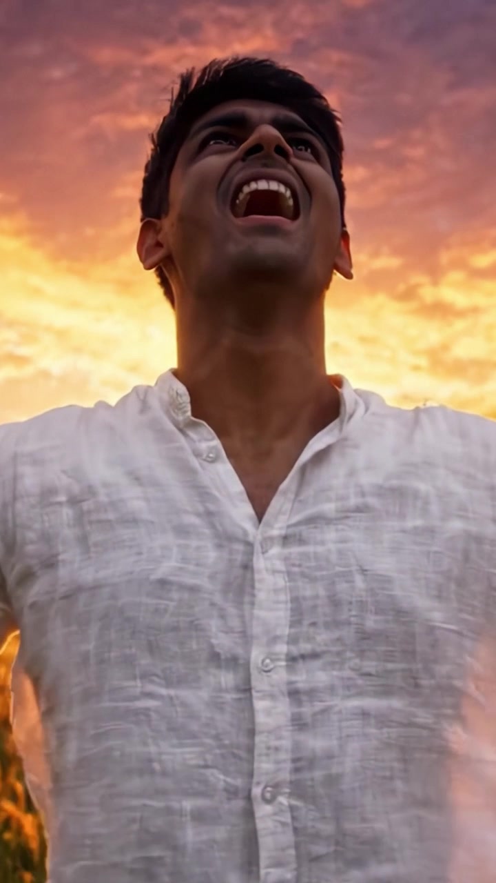 Uma Jornada da Captividade à Libertação: Celebrando a Liberdade Contra um Deslumbrante Pôr do Sol em um Campo Dourado