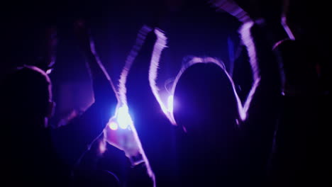 Woman-With-Two-Teenage-Children-Having-Fun-At-A-Rock-Concert-Dancing-And-Actively-Applauding-4k-10-B