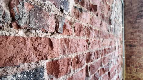 old red brick wall detail