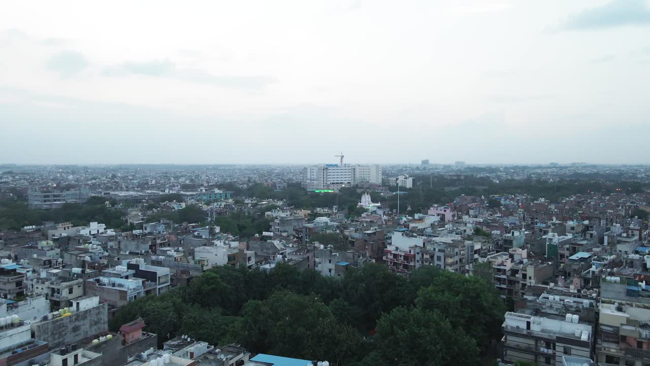 4K Aerial Shots of New Delhi Residential Suburbs on a beautiful day ...