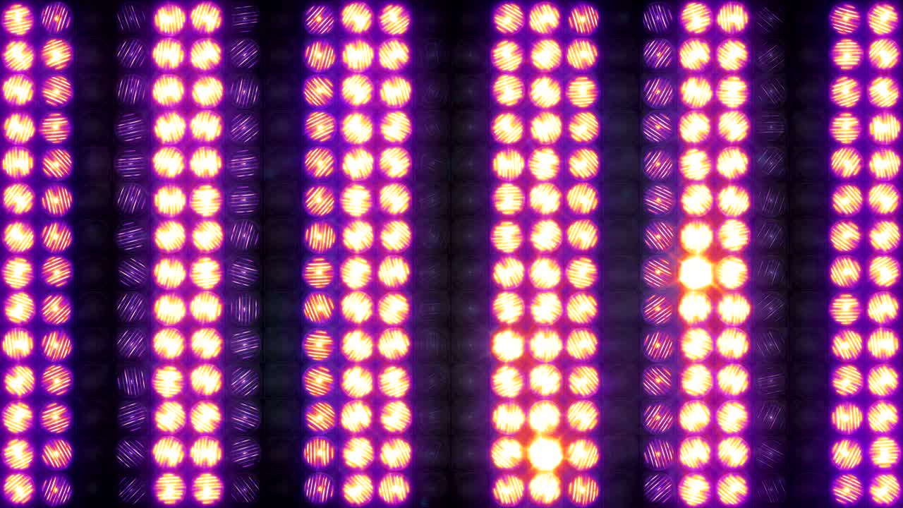 Parete di luce con strisce orizzontali scorrevoli, loop