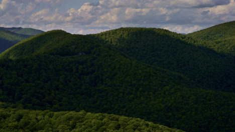 mist and cloud cover enveloping the smokies in a breathtaking drone shot