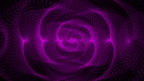 patrón de forma de punto de color rosa animación gráficos de movimiento