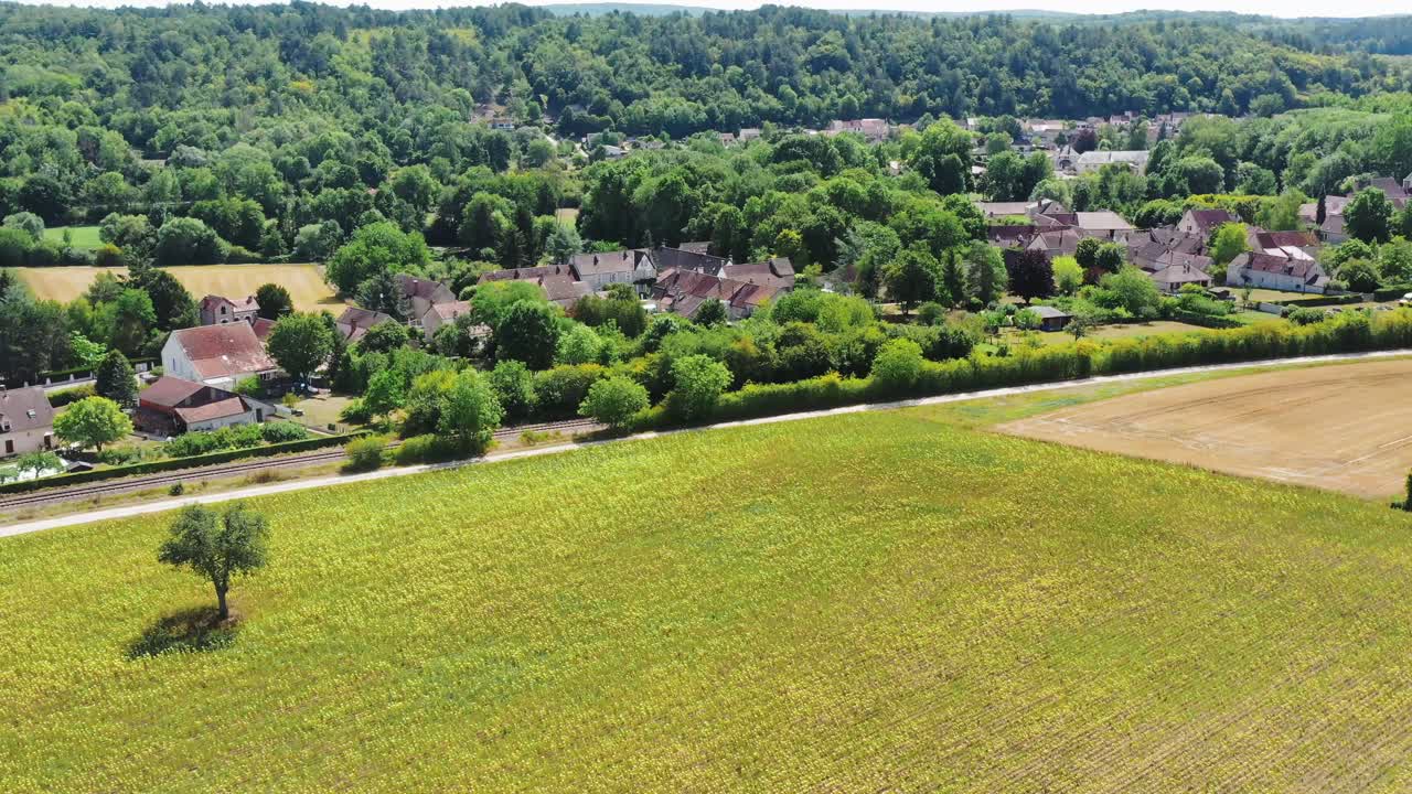 프랑스 북부의 작은 마을 조감도