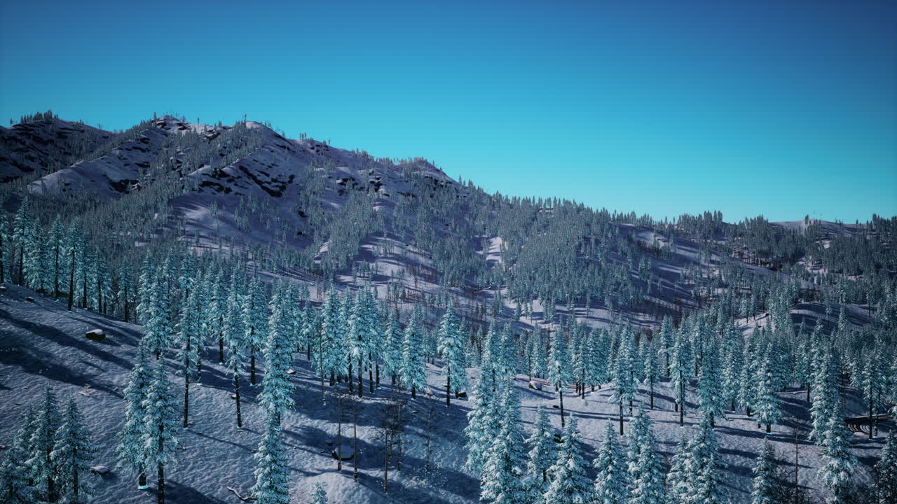 espléndido paisaje alpino en invierno