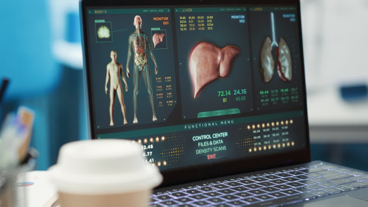 Well organized empty medical cabinet ready for healthcare services