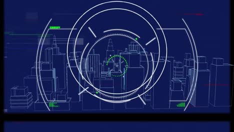 Animation-of-scope-scanning-over-digital-city