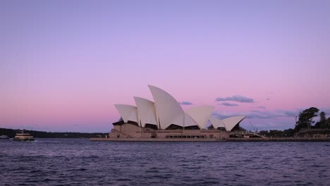 sydney opera house at dusk