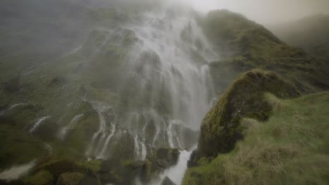 Huge-waterfall-in-Iceland-falling-down