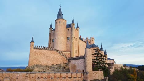 Old-castleAlcazar-of-Segovia-against-blue-sky