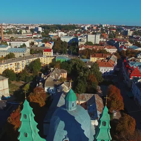 aerial view of cathedral church