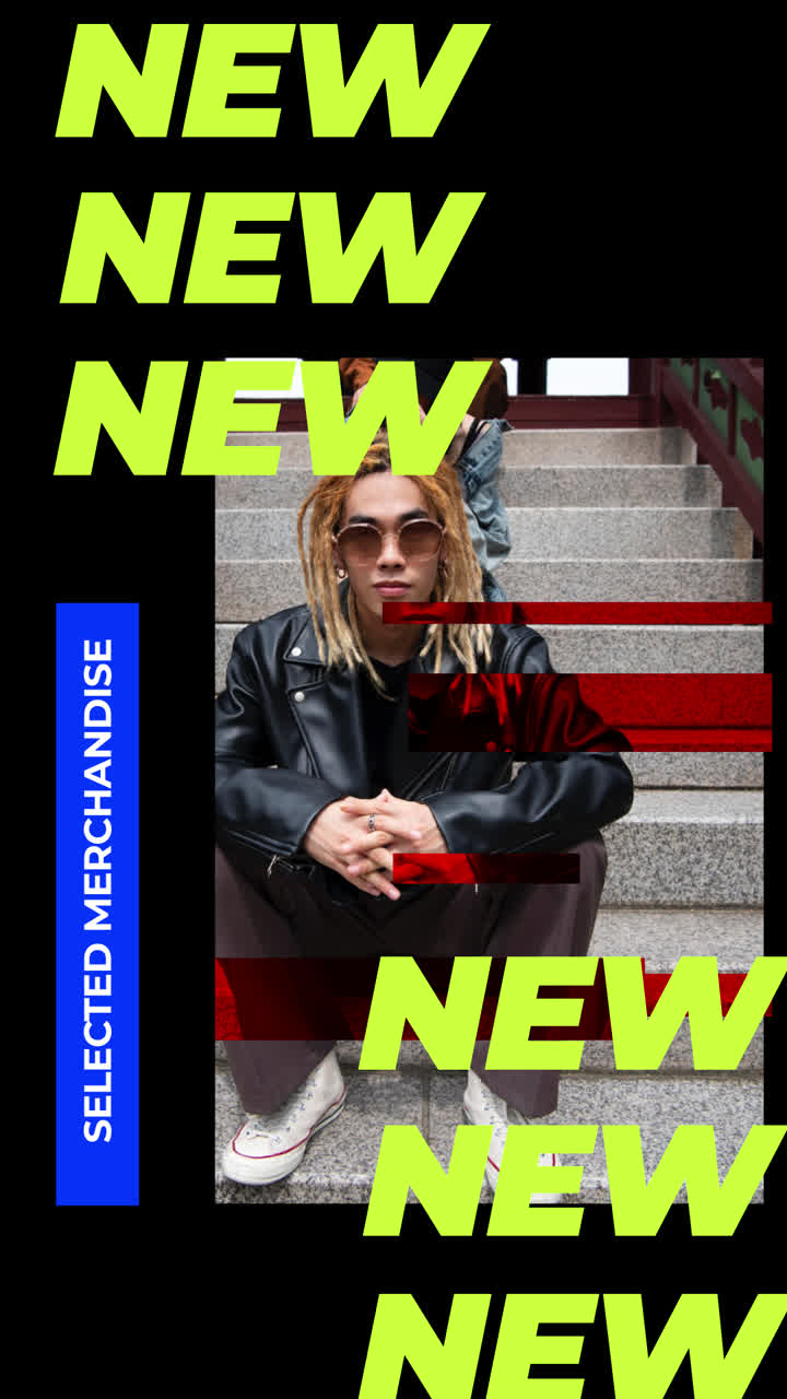 New Merchandise Drop: Urban Style with Dreadlocks and Leather Jacket