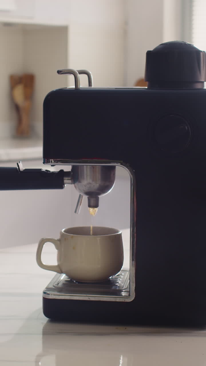 Hands of Medical Worker Making Coffee