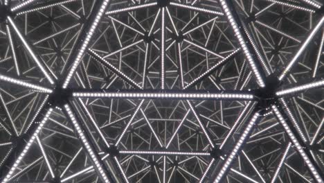 moving mirrored bright white triangles in a mesmerizing vision of art