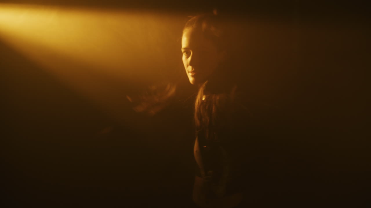 Mysterious Woman in Spotlight