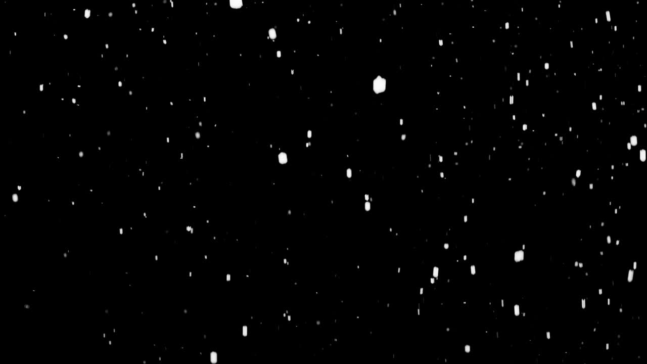 4K Real falling snow