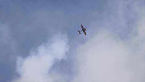 aircraft performs aerobatics figures. airshow