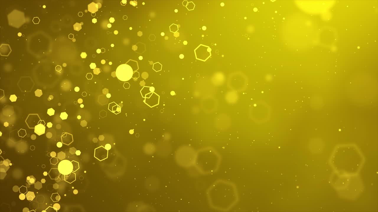 Abstract Glowing particles with depth of field and bokeh science fiction Loop