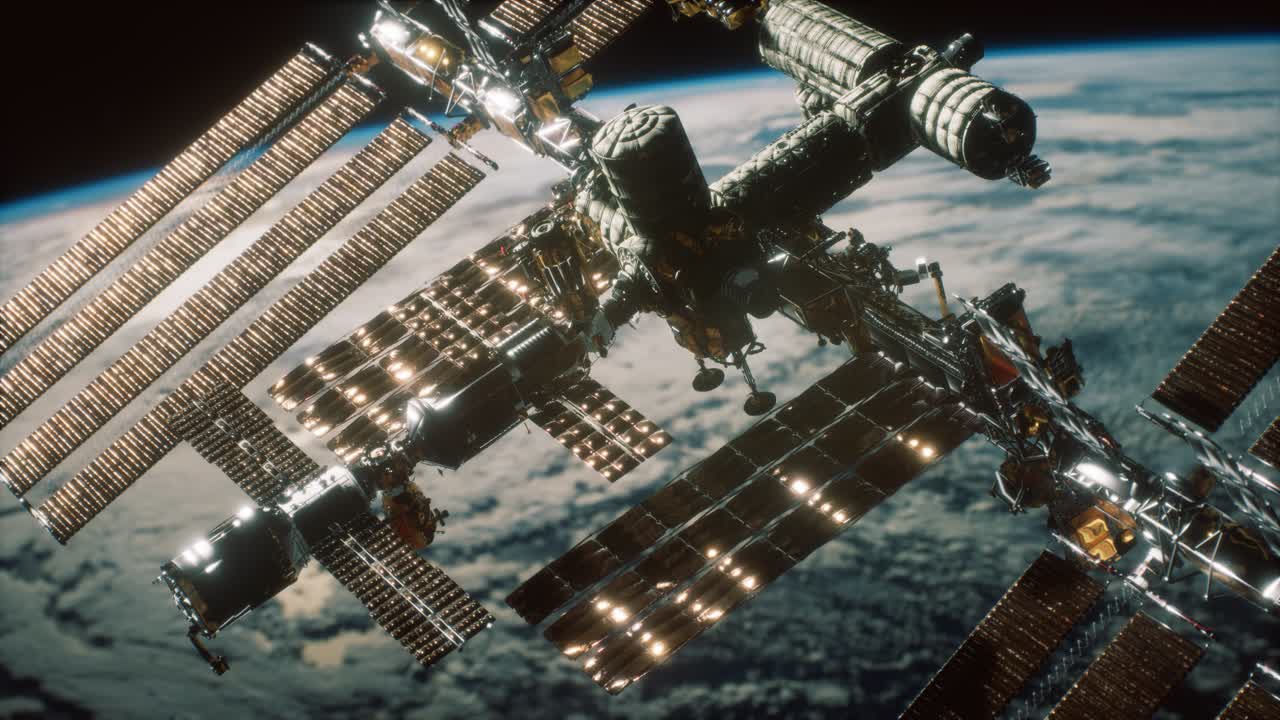 la estación espacial internacional. elementos de esta imagen proporcionados por la nasa
