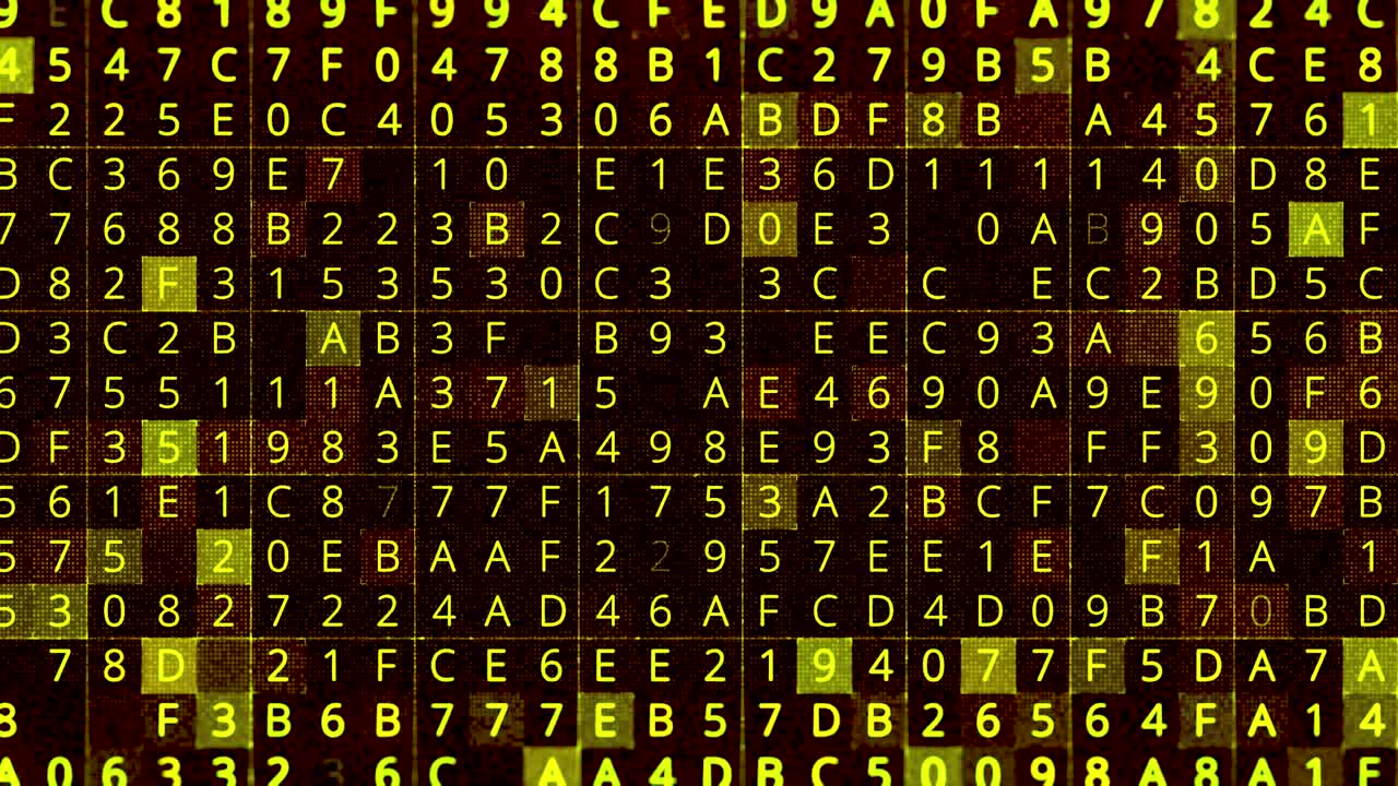 Abstract Digital Art: Binary Code Stream