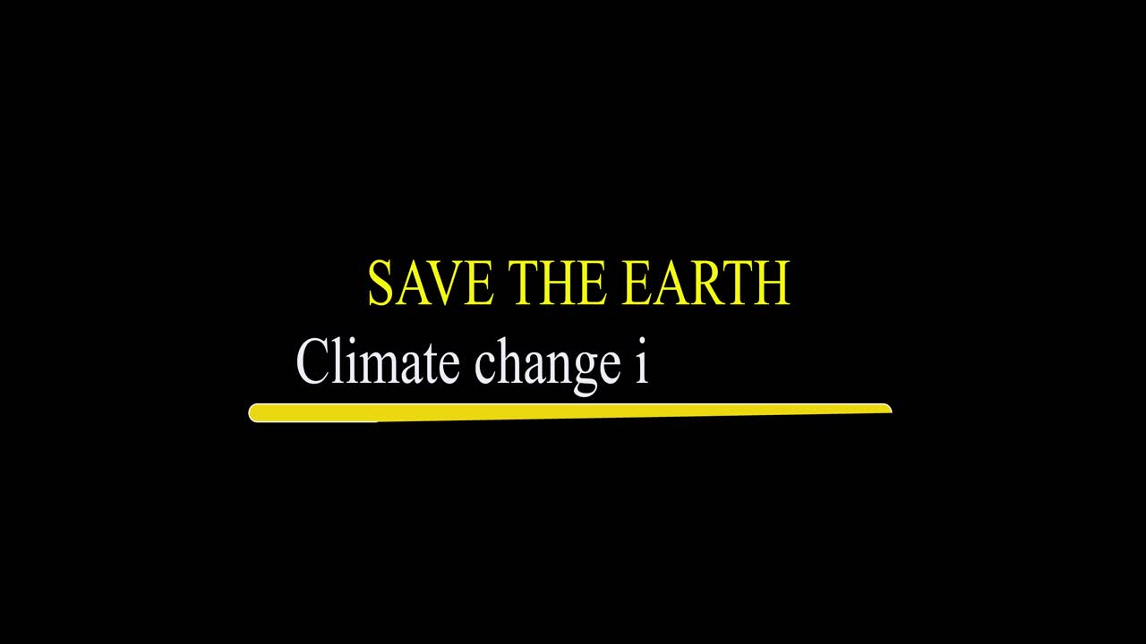 Save the earth climate change campaign