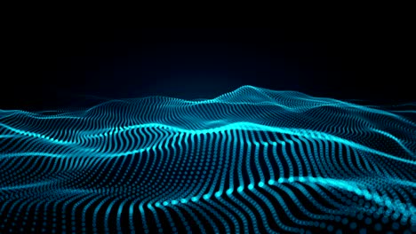 el fondo del paisaje de ondas azules abstractas.