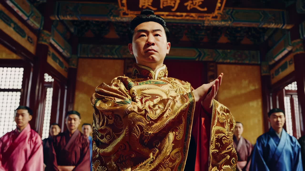 중국 궁전에서 열리는 왕실 의식