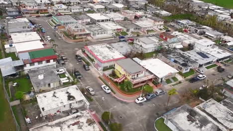 Antennen-über-Die-Verwüstungen-Des-Hurrikans-Maria-In-Puerto-Rico