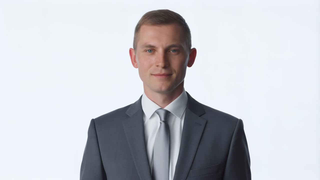 retrato de un hombre de negocios confiado