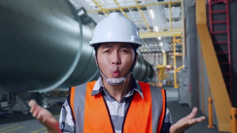 frustrated factory worker