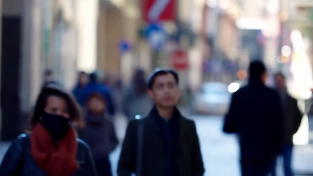 바쁜 도시 거리