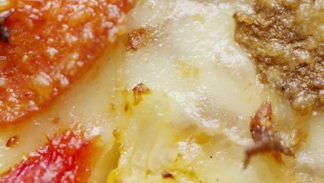 fondo de movimiento de parada con pizza