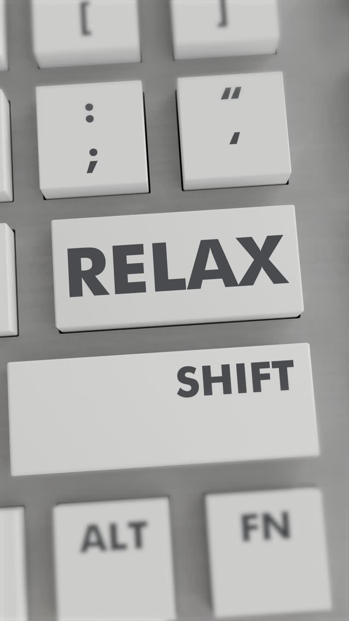 Pressione del tasto Relax sulla tastiera Video verticale