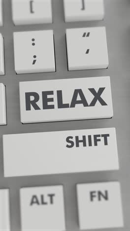 relax button pressing on keyboard vertical video