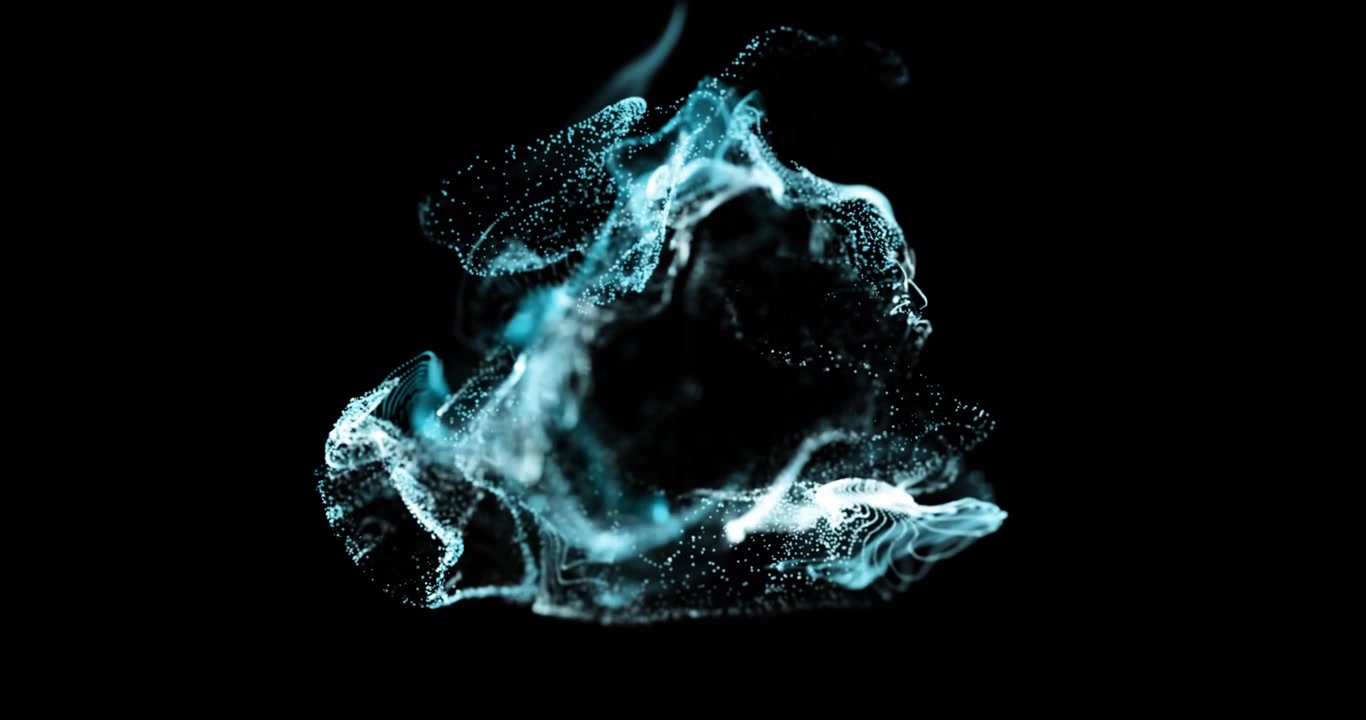 Composition of exploding human bust head and blue binary coding