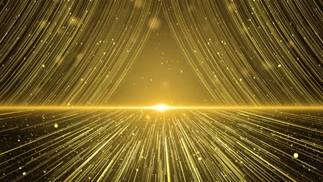 golden particles streaks flow is a spectacular motion luxury golden particle stripes keep falling