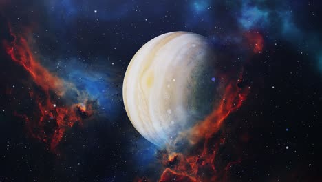 vuelo a través de nebulosas y planetas en el espacio profundo, universo 4k