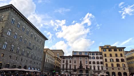 people exploring florence's historic buildings and sky