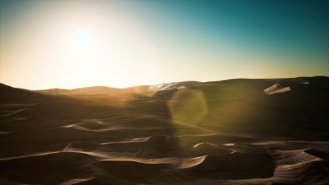 beautiful sand dunes in the sahara desert