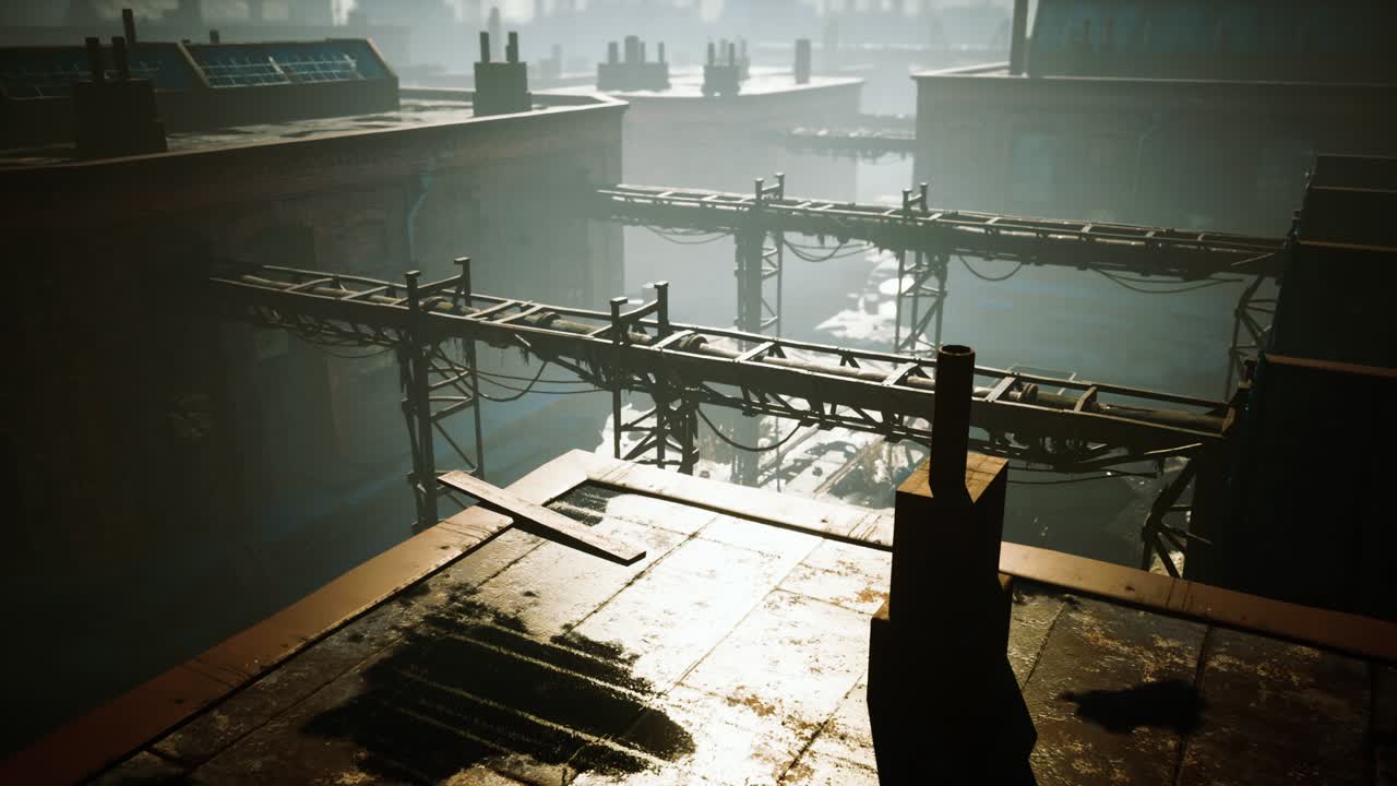 오래된 버려진 공장을 파괴했습니다.