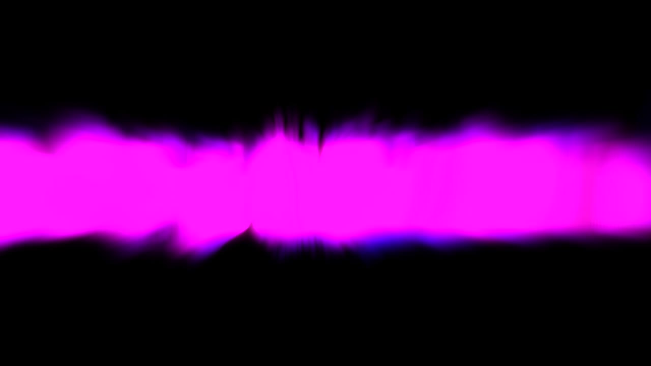 onda de energía de neón brillante sobre fondo negro