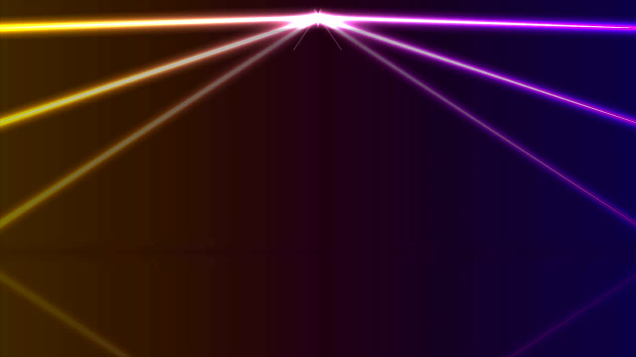 linee laser al neon ultravioletto arancione animazione video