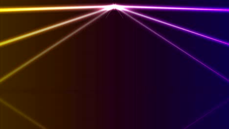 líneas de láser de neón ultravioleta naranja animación de video
