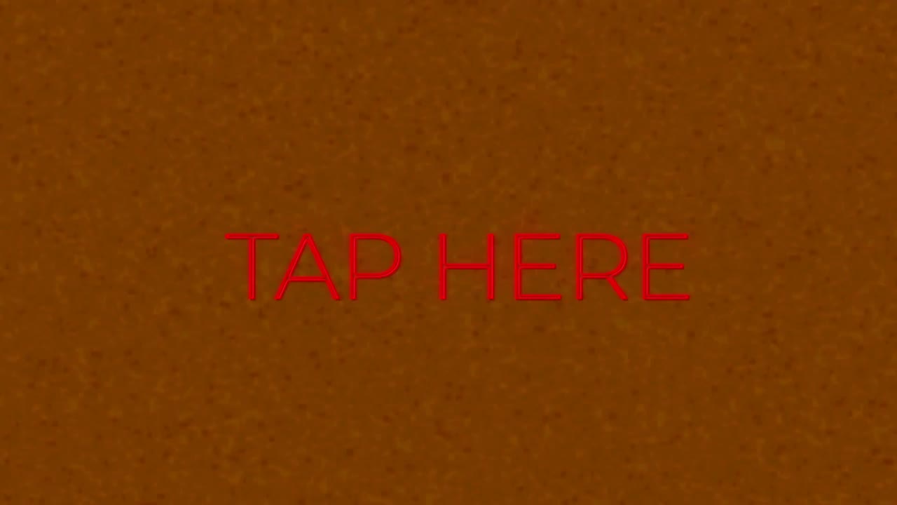 animación de neón toque aquí texto sobre fondo texturizado